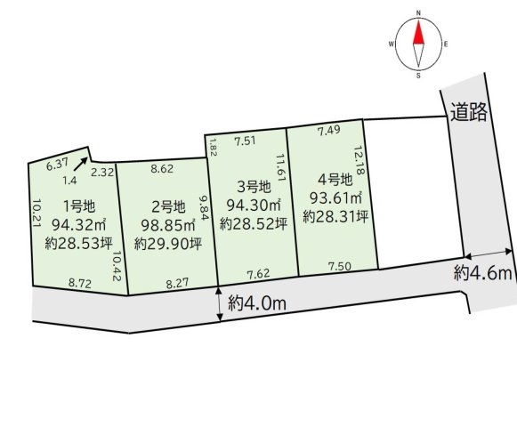 池田市豊島北１期　全4区画