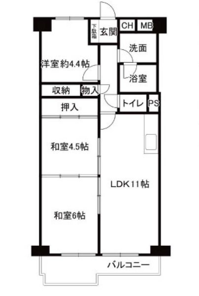 立花グリーンハイツ1号棟
