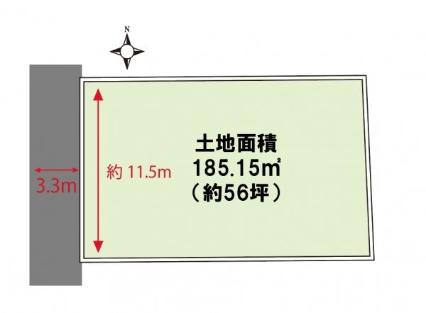 川西市錦松台売り土地