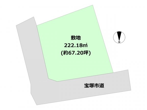 宝塚市野上4丁目売り土地