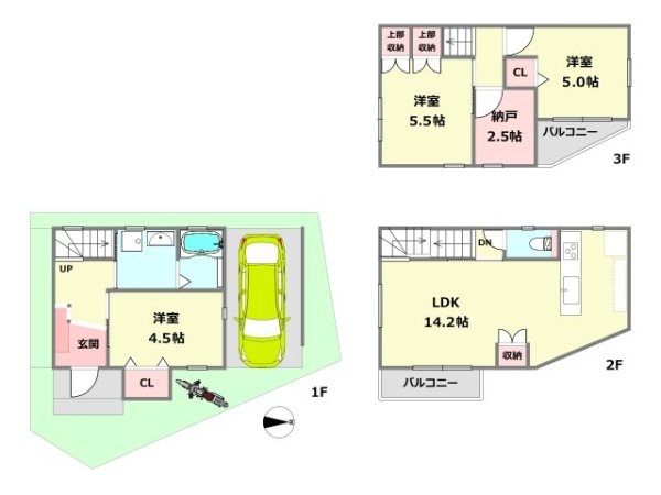 豊中市夕日丘2丁目新築一戸建て