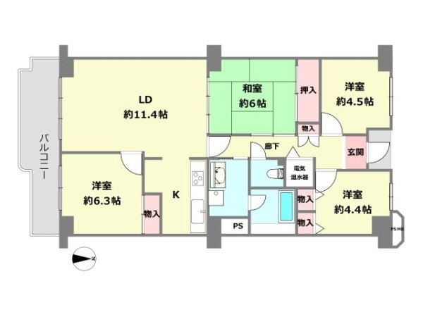 サンハイツ宝塚五月台A棟