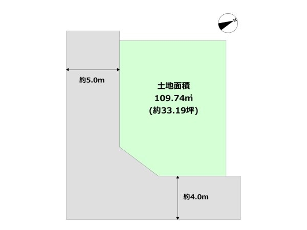 川西市小戸3丁目の土地(区画図)