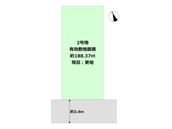 川西市花屋敷1丁目売り土地2号地
