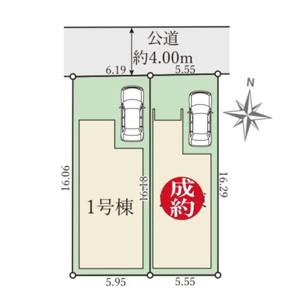 テラシエ伊丹市松ヶ丘1期　全2区画