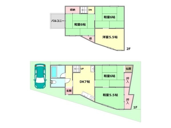 川西市錦松台中古テラスハウス