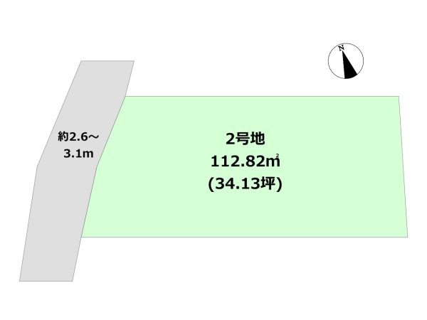 川西市火打２丁目の土地
