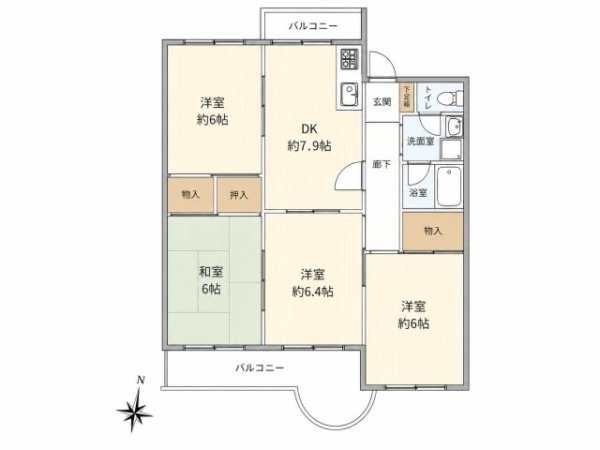 コスモハイツ瑞ケ丘Ｂ棟