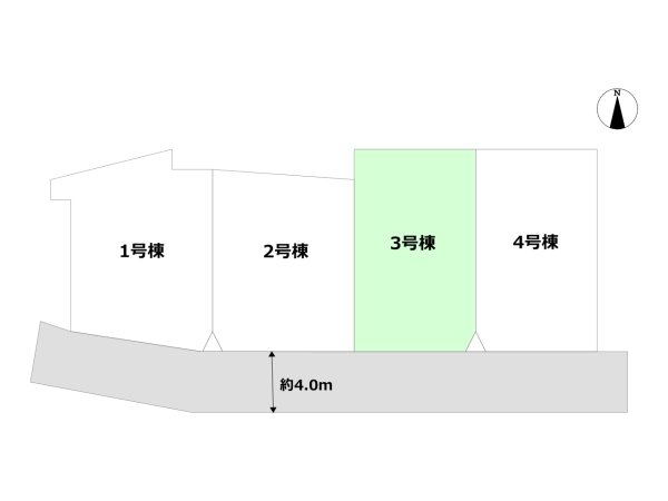 池田市豊島北１期　全４棟