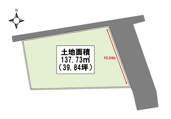 川西市南花屋敷４丁目の土地