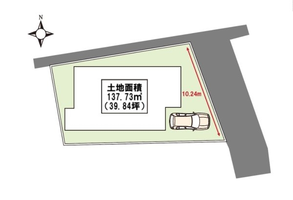 川西市南花屋敷４丁目の土地