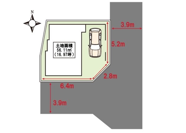 宝塚市口谷西3丁目【建築条件付き土地】
