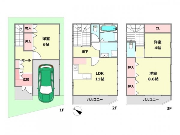 神戸市東灘区御影山手3丁目中古戸建