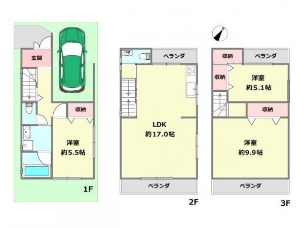神戸市東灘区御影石町1丁目中古戸建