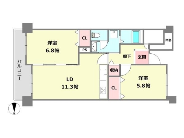 武庫川あおぞらのまち25号棟