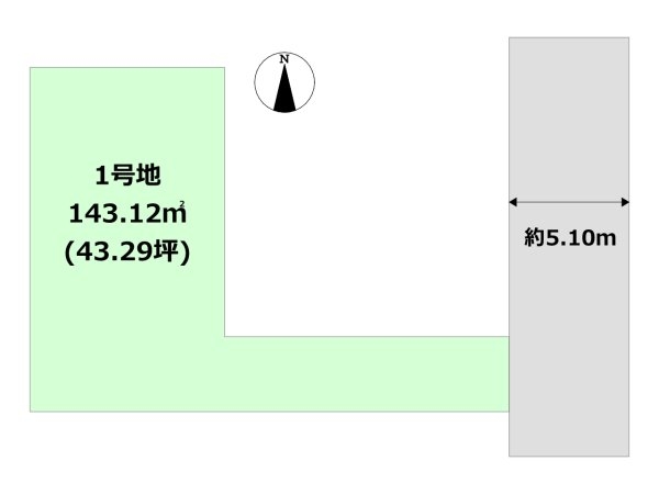 西宮市甲風園3丁目売り土地1号地