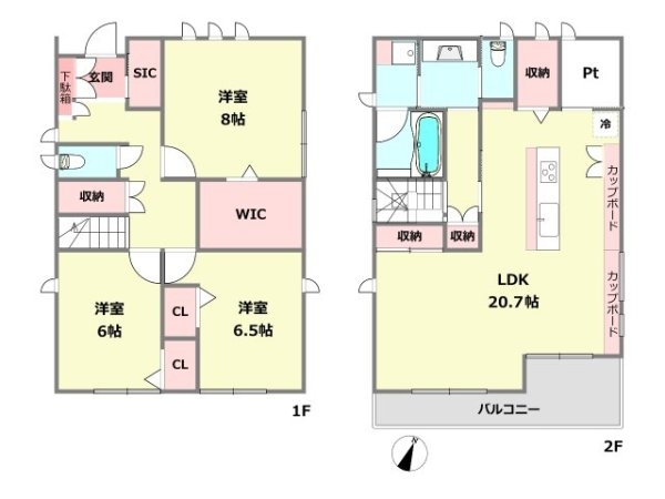 西宮市上甲東園４丁目の土地
