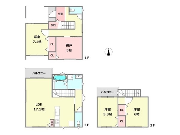西宮市上之町新築一戸建てC号地