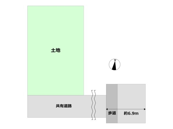 西宮市毘沙門町新築一戸建て(区画図)