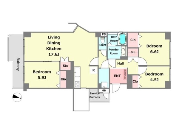 芦屋緑2住宅5号棟