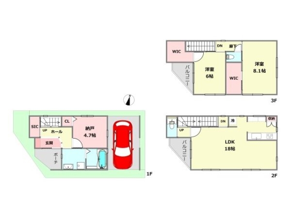 神戸市灘区神ノ木通3丁目新築一戸建て