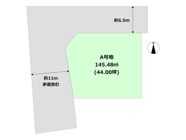 芦屋市津知町建築条件付き売り土地
