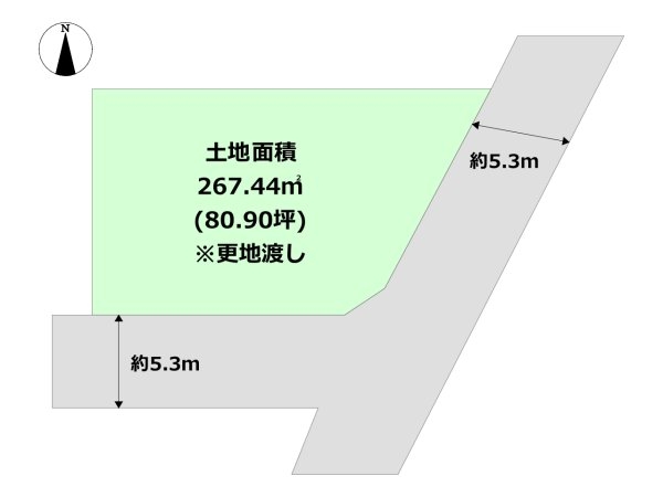 川西市大和東1丁目の土地(区画図)