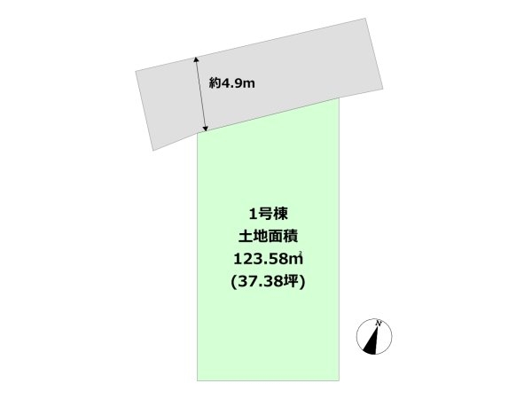 川西市西多田2丁目新築一戸建て(区画図)
