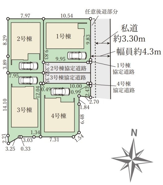 テラシエ宝塚市高司1期　全4区画