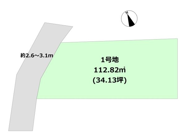 川西市火打２丁目の土地