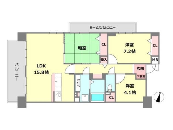 ラ・ヴェール宝塚2号棟