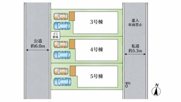宝塚市第1山本野里　全3区画