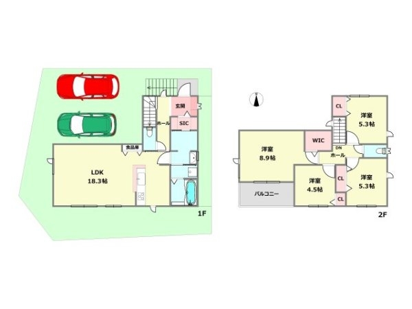宝塚市売布きよしガ丘　全2区画