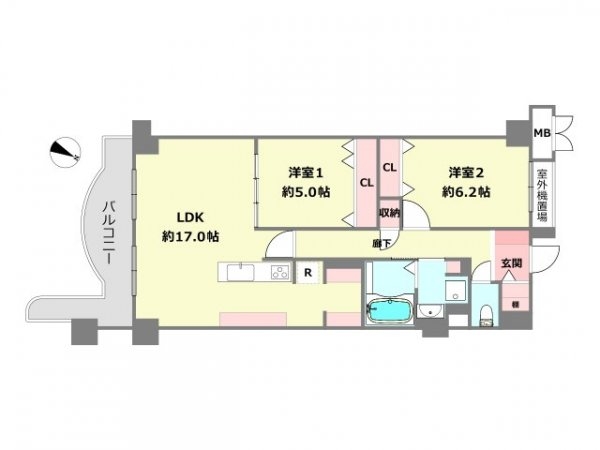 シャンテ川西3号棟
