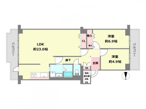 サンハイツ宝塚五月台B棟