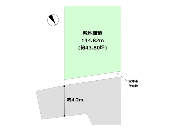 宝塚市御殿山４丁目売り土地