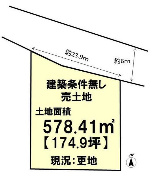向日市物集女町北ノ口の売土地