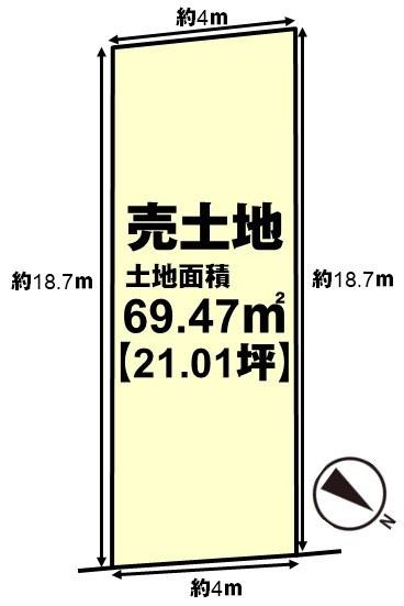 長岡京市奥海印寺南垣外の売土地