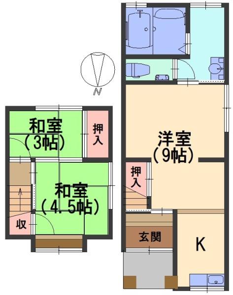 長岡京市滝ノ町２丁目の中古テラスハウス