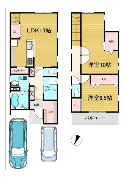長岡京市奥海印寺太鼓山の土地