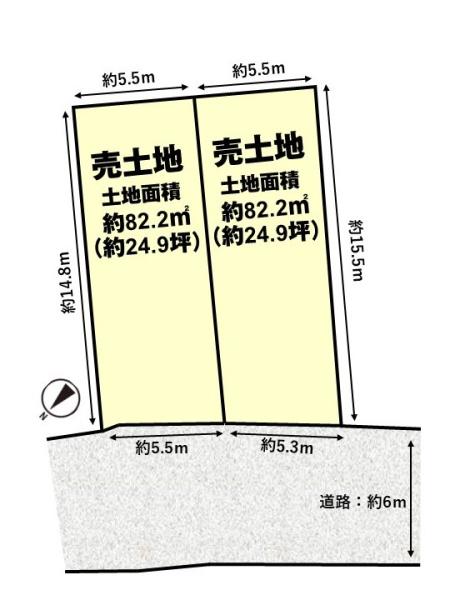 長岡京市奥海印寺太鼓山の売土地