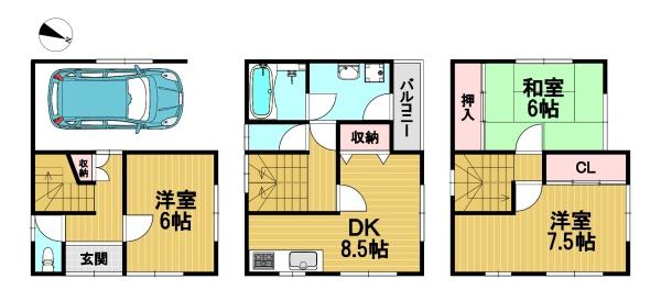 長岡京市一文橋２丁目の中古一戸建