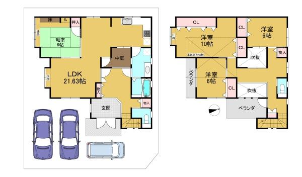 京都市伏見区羽束師鴨川町の中古一戸建