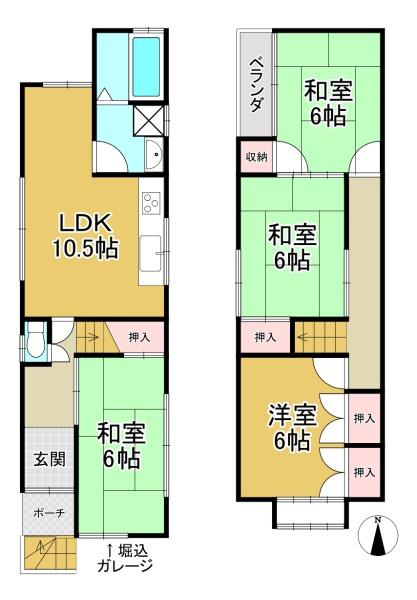 長岡京市こがねが丘の中古一戸建て