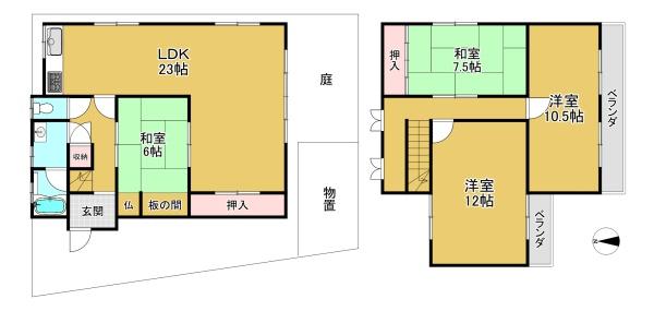 長岡京市粟生弁天芝の中古一戸建