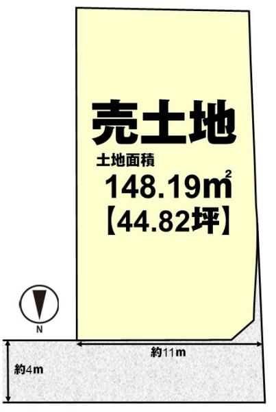 長岡京市粟生弁天芝の売土地