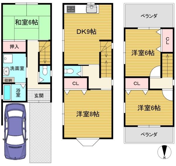 向日市寺戸町三ノ坪の中古一戸建
