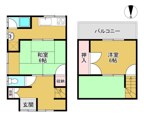 向日市寺戸町山縄手の中古テラスハウス