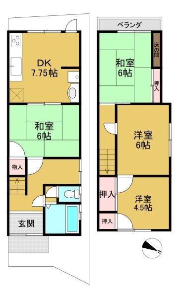 長岡京市勝竜寺の中古一戸建