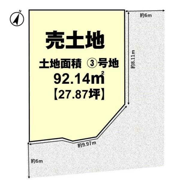 長岡京市長法寺力池の売土地